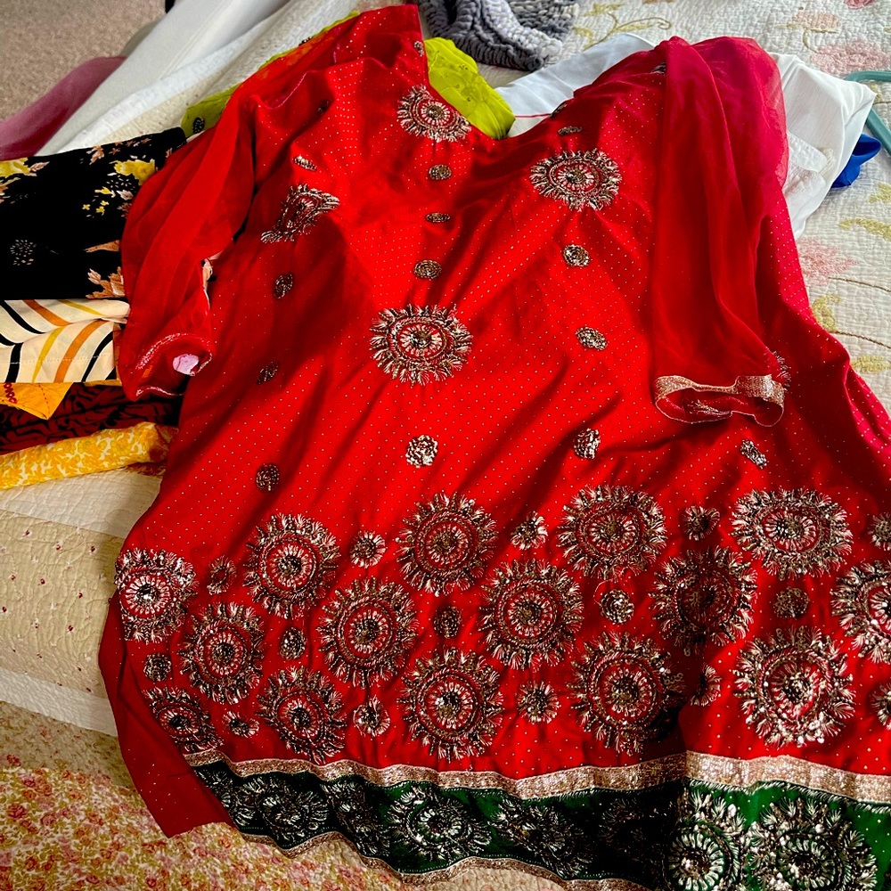 SOLD Embroyadari party suit